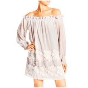 Endless Rose Cream off the shoulder lace